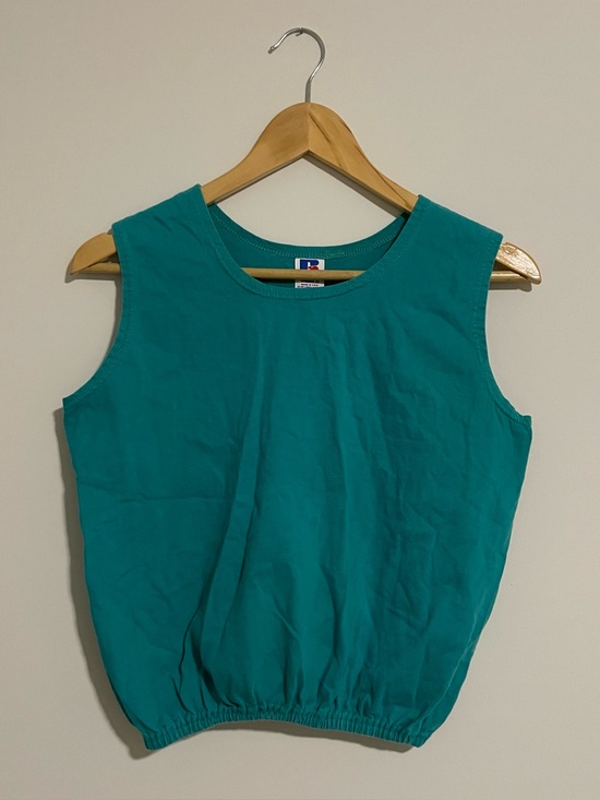 Russell Athletic Tops - Vintage Russell Athletic Sleeveless Retro Workout Crop Top T Shirt Womens Size M